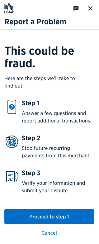 This could be fraud: three-step intake overview