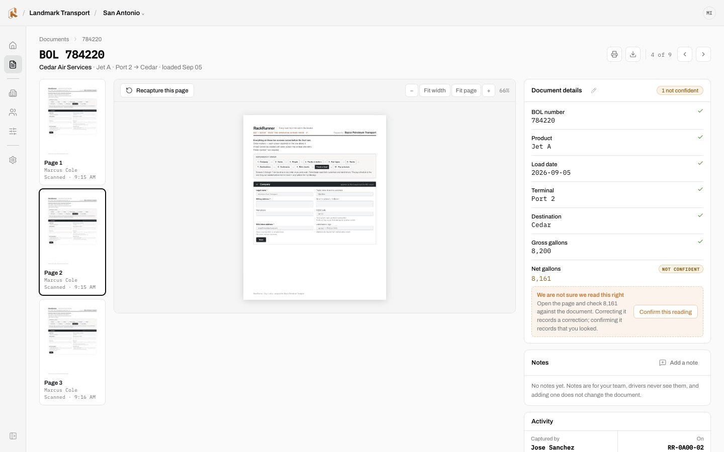 Office document detail, needs a look