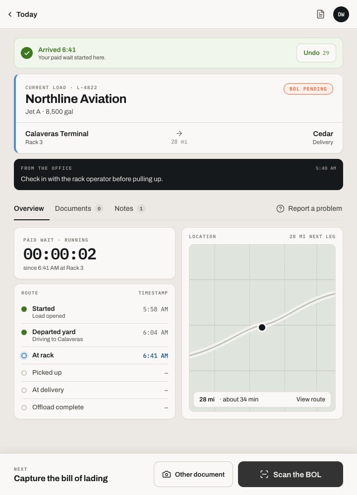 Just arrived